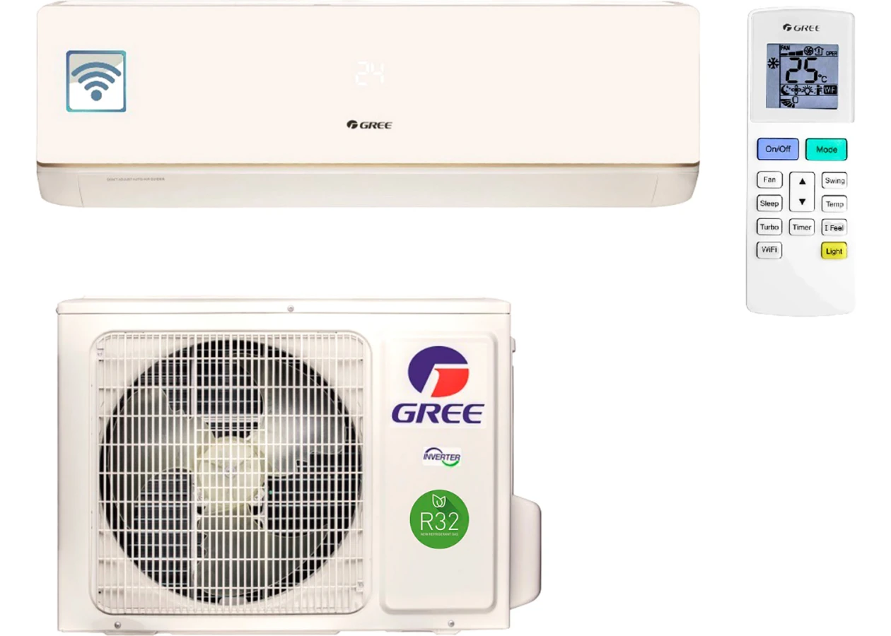 Фото 1 - Кондиционер GREE GWH24AAD-K6DNA5A (BORA Inverter Wi-Fi) R32