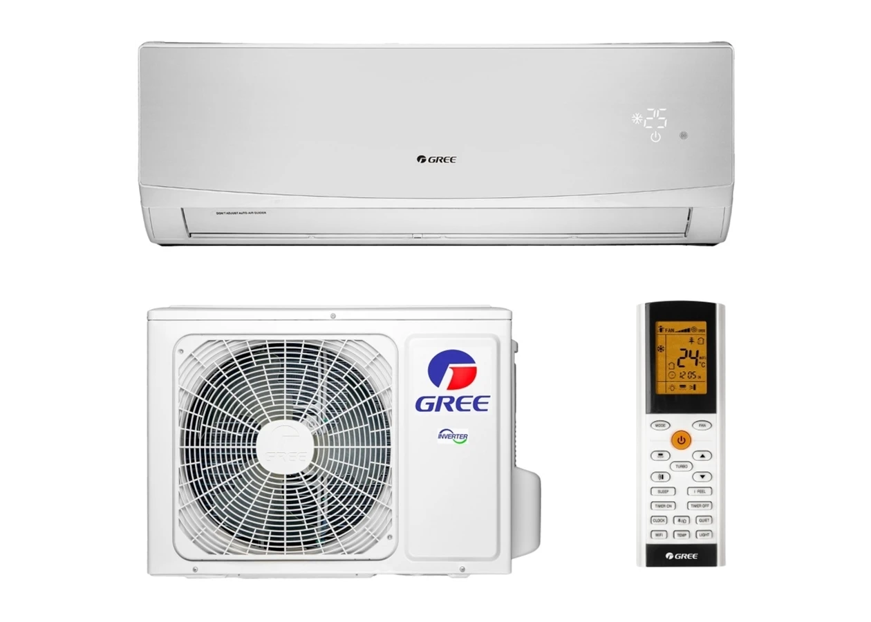 Фото 1 - Кондиционер GREE GWH24QE-K6DND2E LOMO INVERTER Wi-Fi SILVER