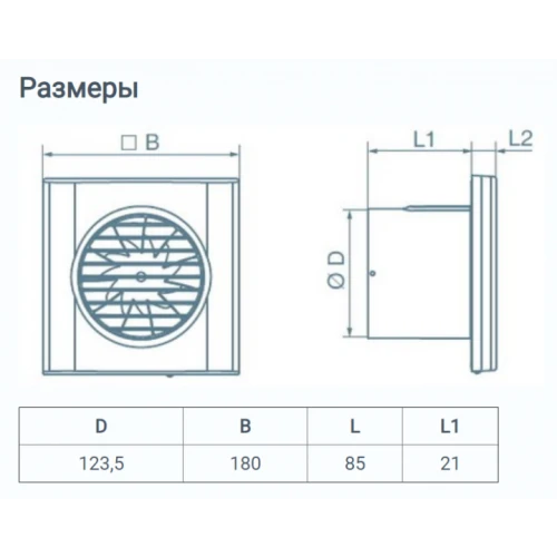 Фото 5 - Вентилятор Домовент 125 Тиша