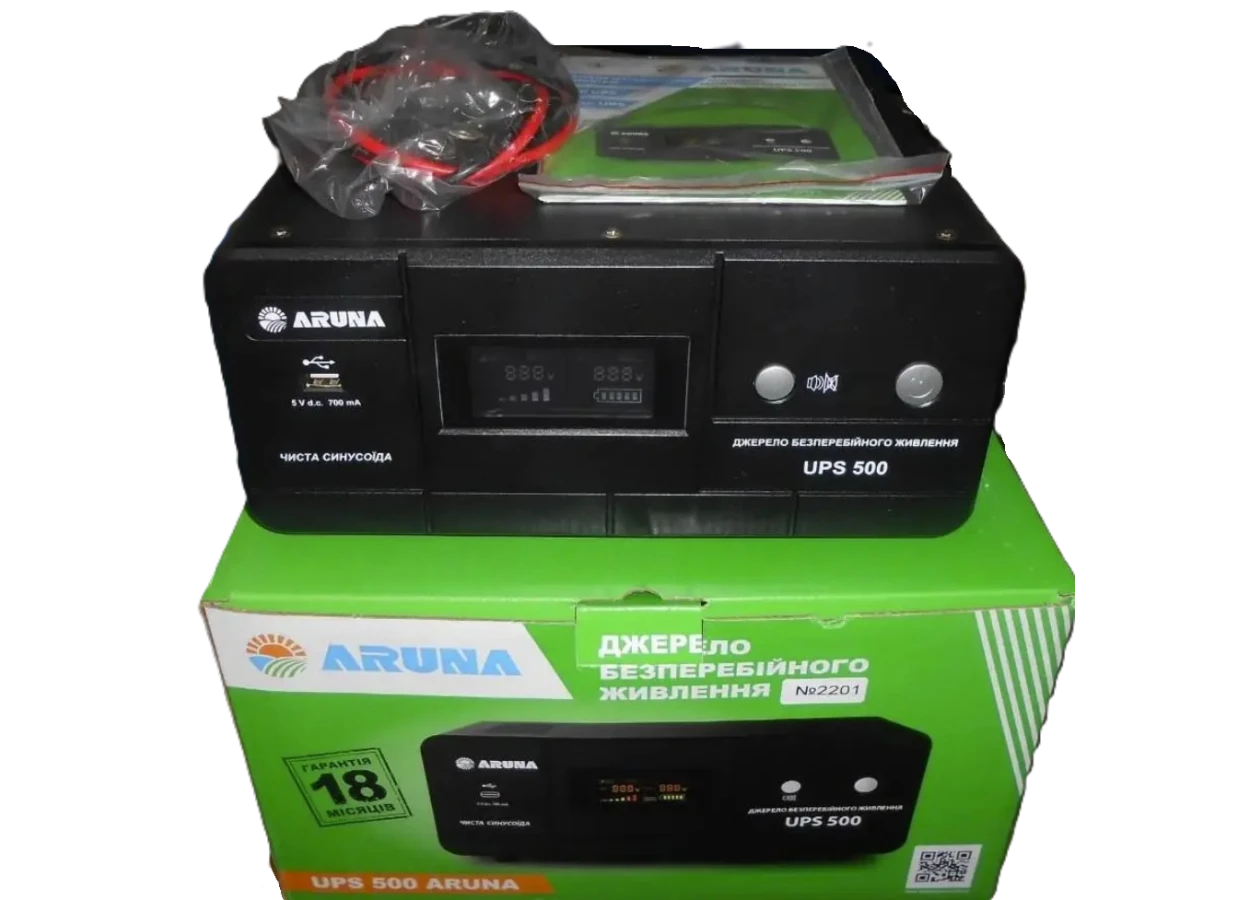 Фото 1 - Источник бесперебойного питания Aruna UPS 500