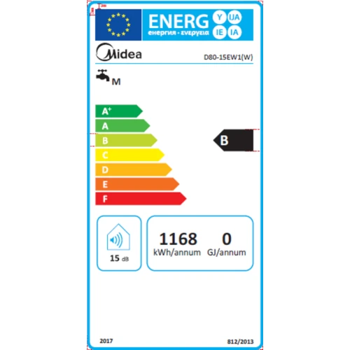 Фото 8 - Водонагрівач MIDEA D80-15EW1(W)