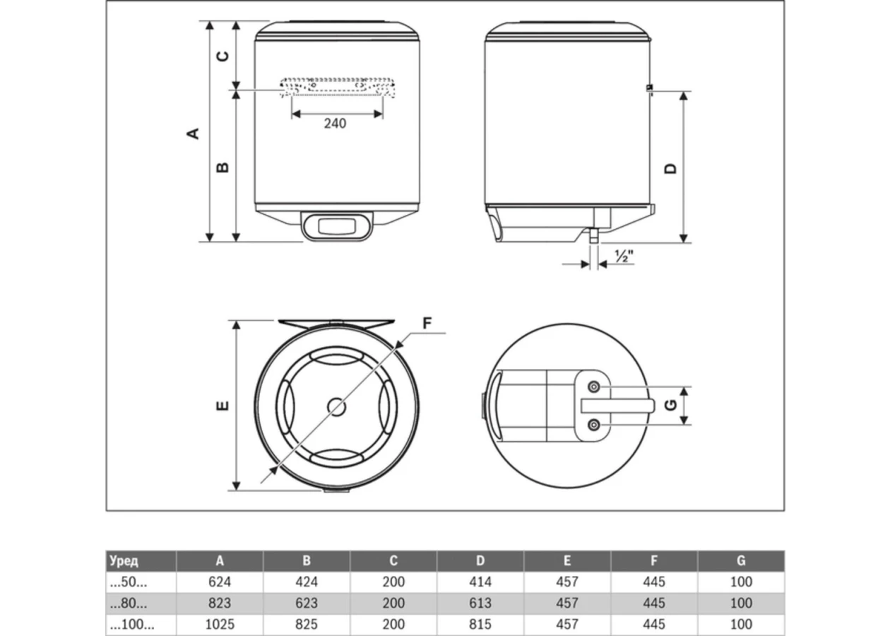 Фото 5 - Бойлер BOSCH TR4000T 50 EBP