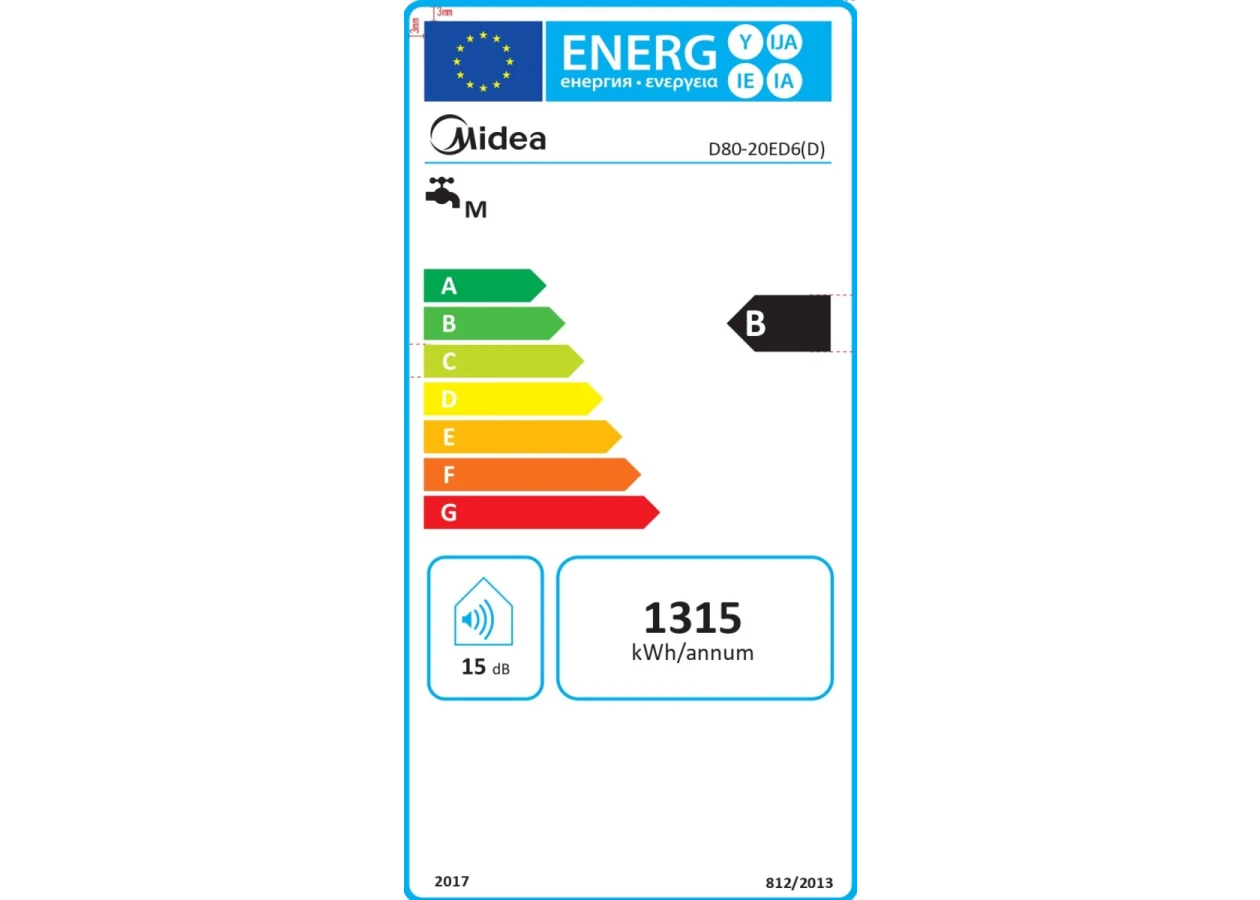 Фото 6 - Водонагрівач MIDEA PRIME Wi-Fi  D80-20ED6 (D)
