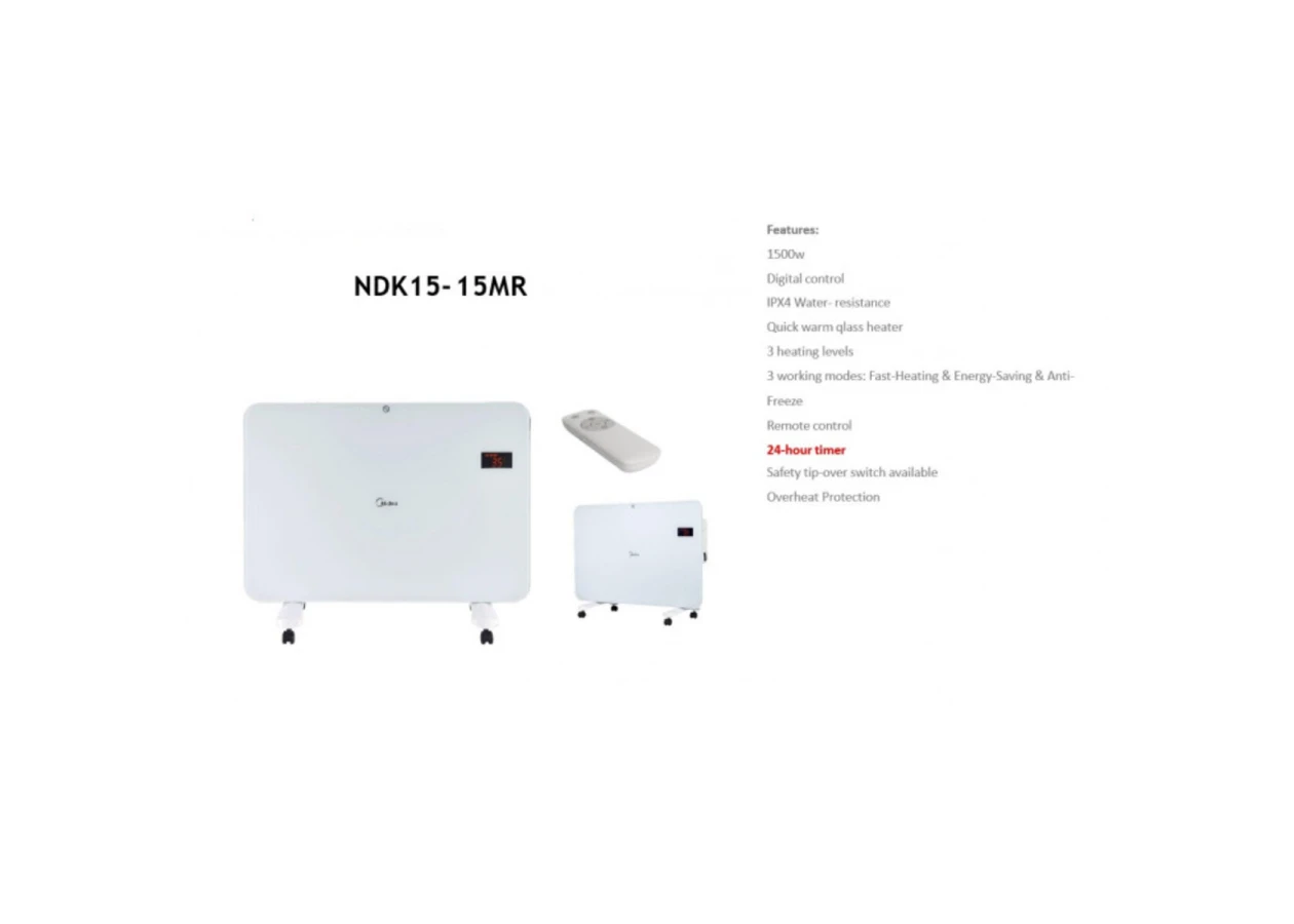 Фото 2 - Конвектор електирчний Midea NDK15-15MR