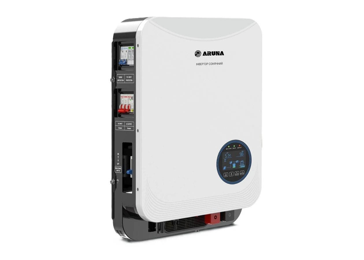 Фото 1 - Гібридний інвертор ARUNA Solar BOX 6200/48 (6200W, 48V, 100A, Wi-Fi)