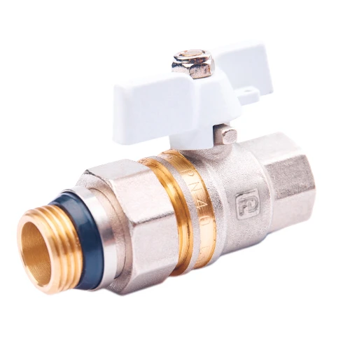 Кран кульовий зі згоном FADO New PN40 15 1/2 White