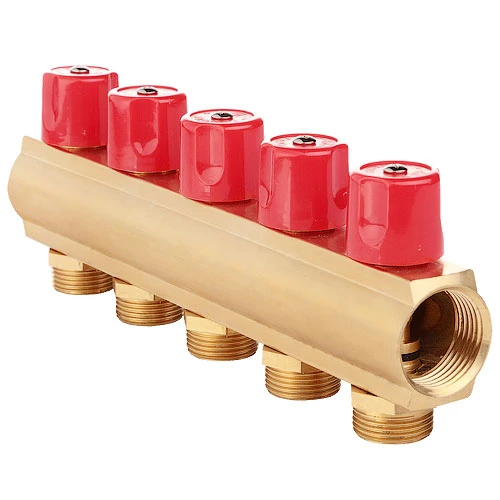 Балка колекторна FADO з вентилями 1x3/4 x5