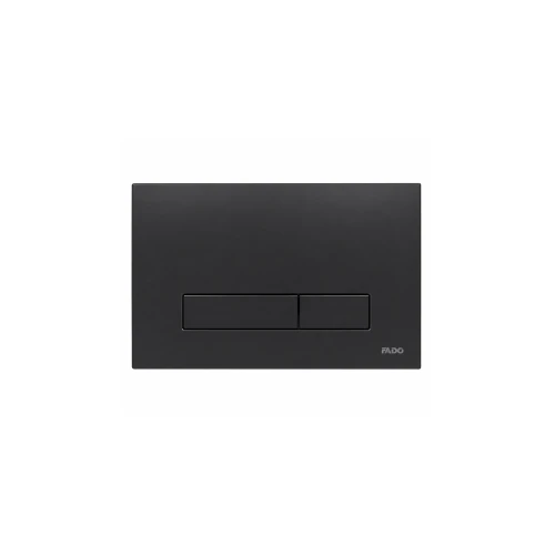 Кнопка змиву подвійна 10 мм для інсталяції FADO Slim Line матова чорна